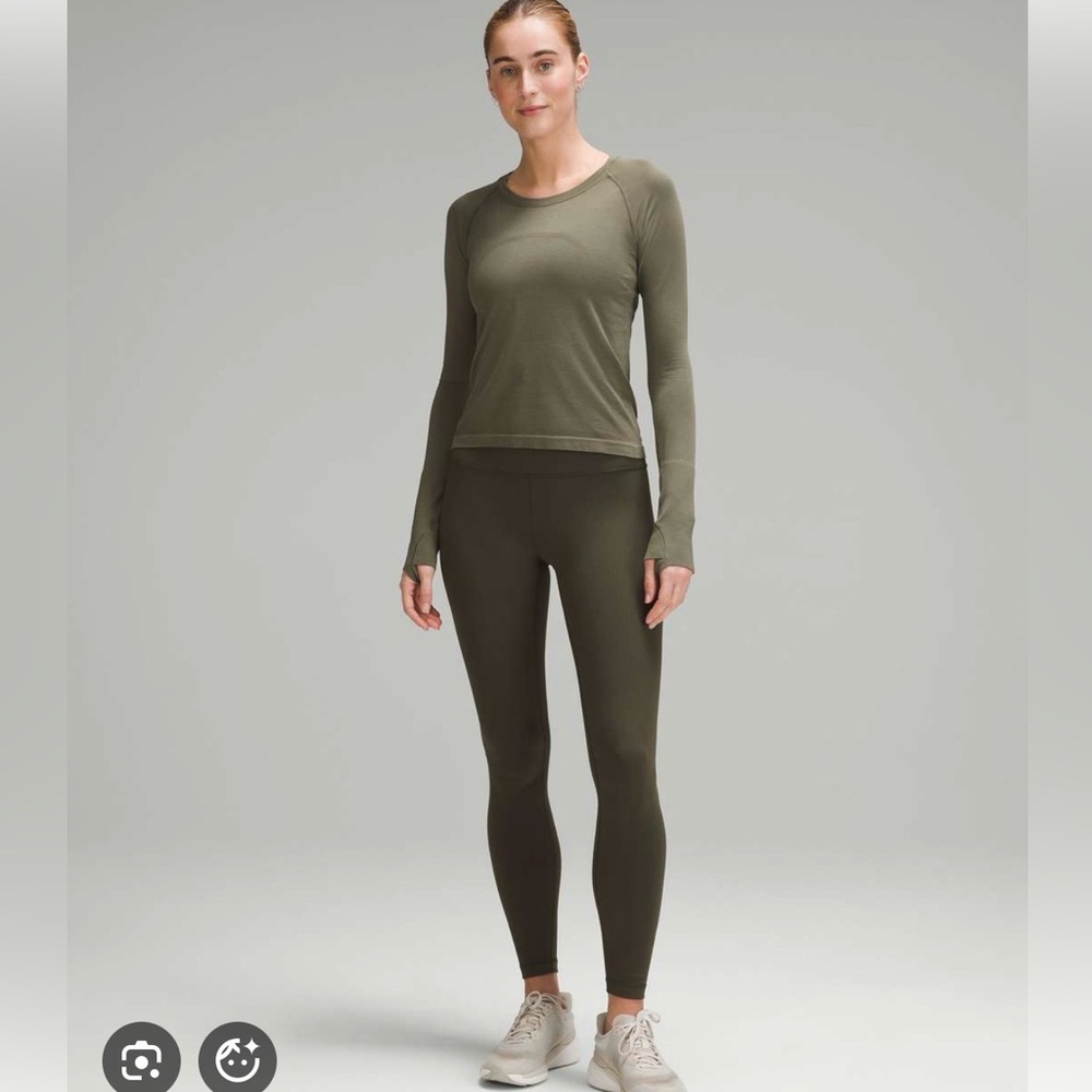 Lululemon wunder train ribbed 25”